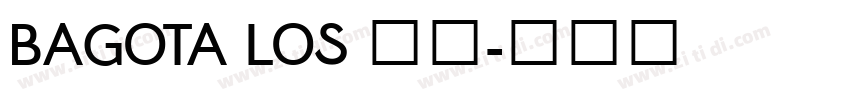 BAGOTA LOS 字体字体转换
